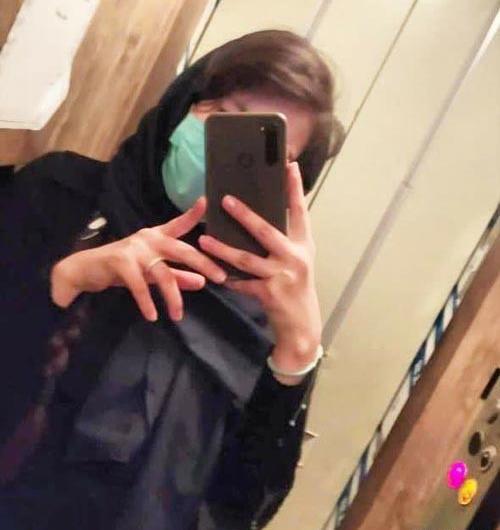 عکس فیک دخترونه جلو اینه