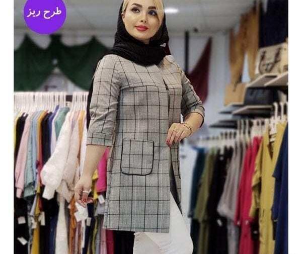 عکس مانتوی چهارخونه