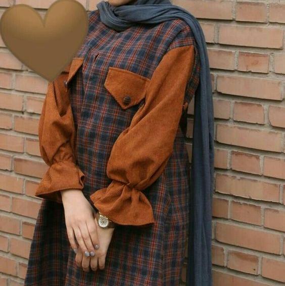 عکس مانتوی چهارخونه