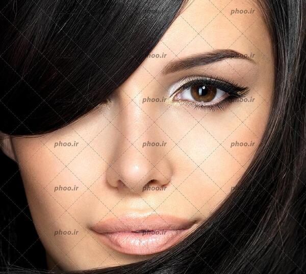 عکس زن زیبا با آرایش