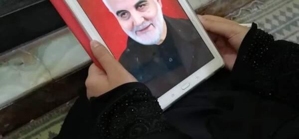 عکس نقاشی زیبا حاج قاسم سلیمانی