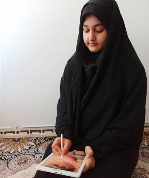 عکس نقاشی زیبا حاج قاسم سلیمانی