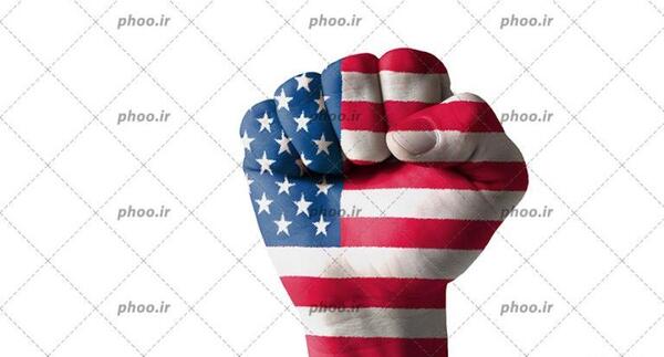 عکس پا گذاشتن روی پرچم آمریکا