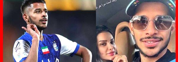 عکس مهدی قائدی با زنش