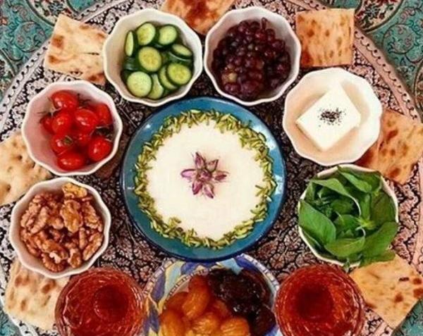 عکس سفره افطار خیلی ساده