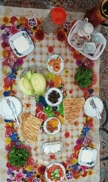 عکس سفره افطار خیلی ساده