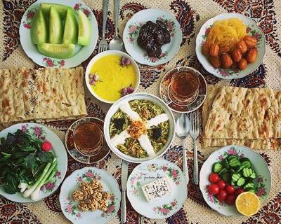 عکس سفره افطار خیلی ساده