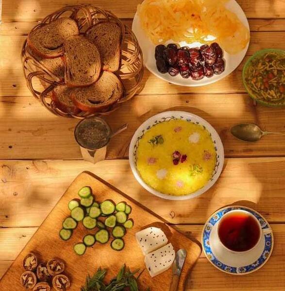 عکس سفره افطار خیلی ساده