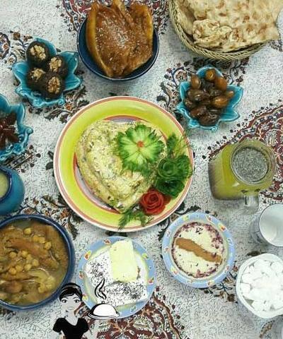 عکس سفره افطار خیلی ساده