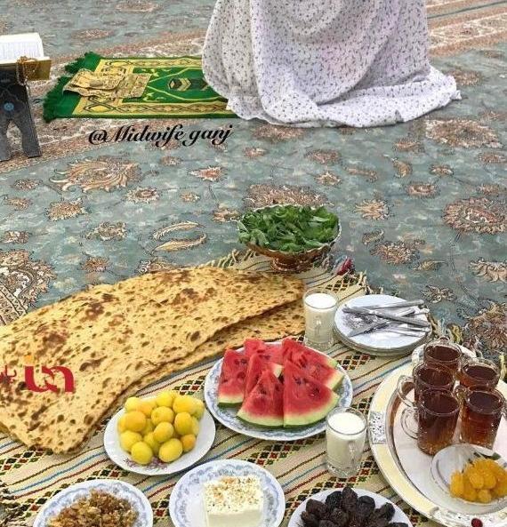 عکس سفره افطار خیلی ساده