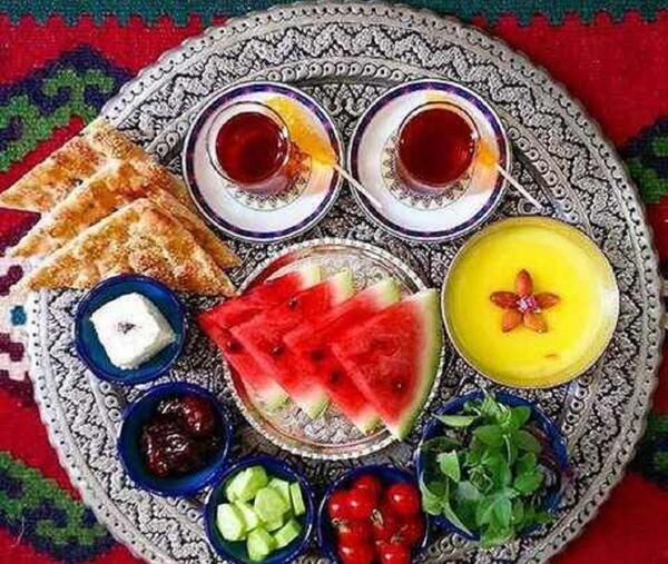عکس سفره افطار خیلی ساده
