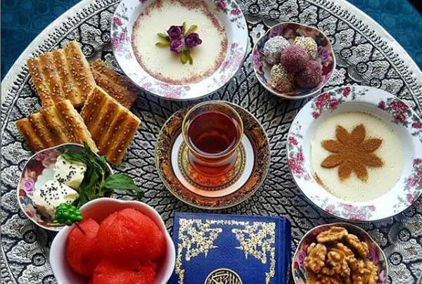 عکس سفره افطار خیلی ساده