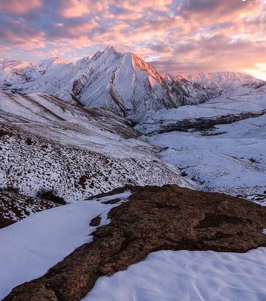عکس غروب آسمان خراش