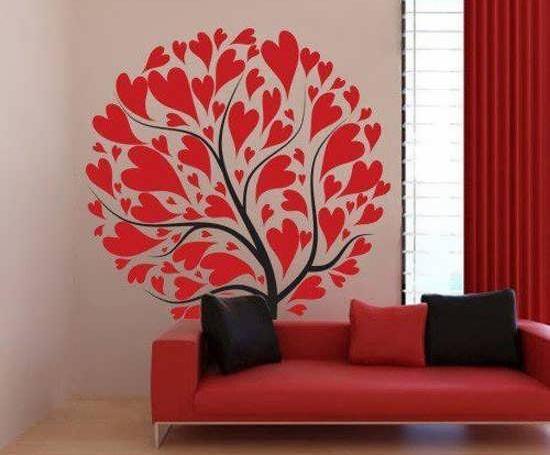 عکس ایده نقاشی روی دیوار اتاق