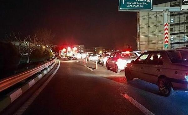 عکس جاده یزد در شب