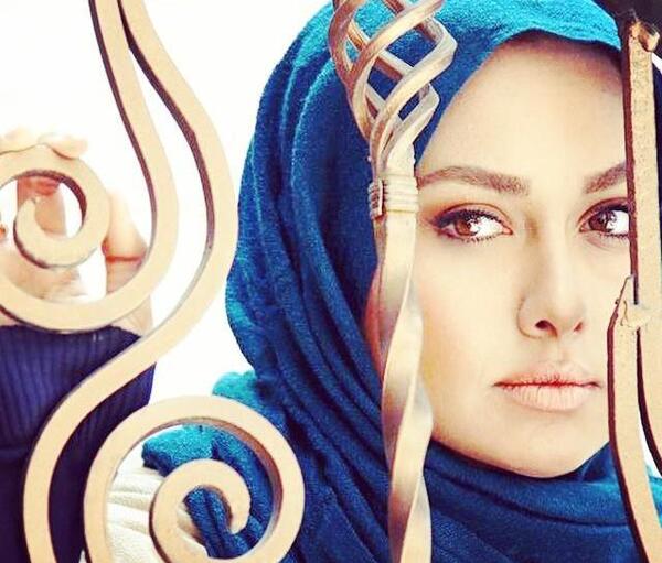 عکس با حجاب صدف طاهریان