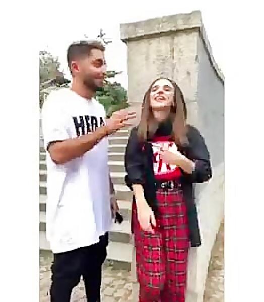 عکس نیکا و متین در کیش