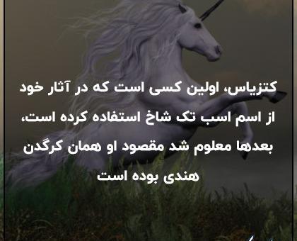 عکس اسب تک شاخ نماد چیست