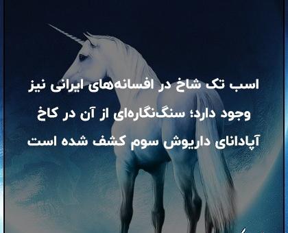 عکس اسب تک شاخ نماد چیست