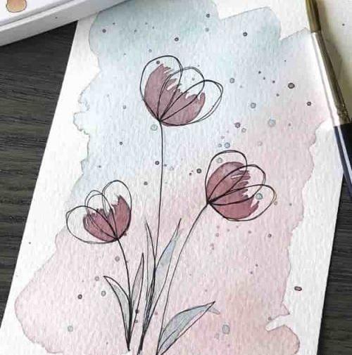 عکس ایده برای نقاشی ساده و زیبا