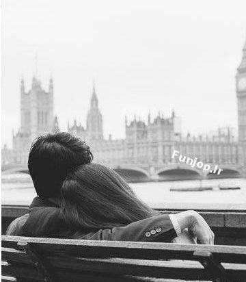 عکس سیاه و سفید عاشقانه غمگین از دختر پسر