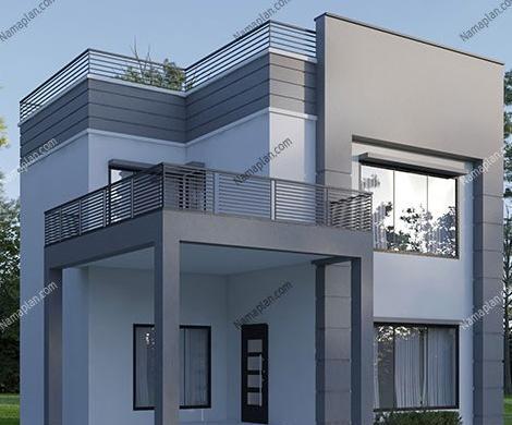 عکس ساختمان یک طبقه ویلایی