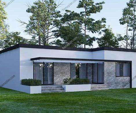 عکس ساختمان یک طبقه ویلایی
