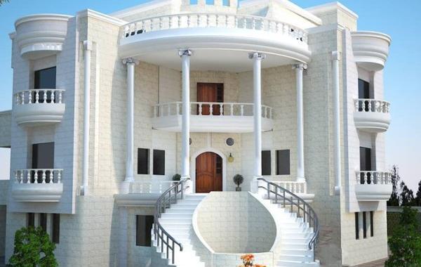 عکس ساختمان یک طبقه ویلایی