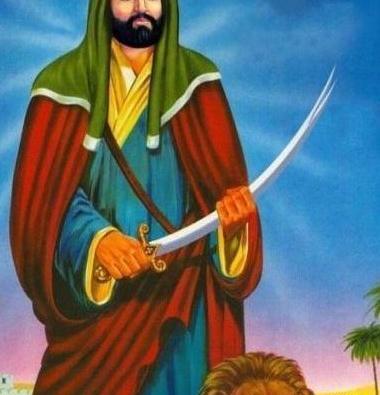 عکس حضرت علی و شیر