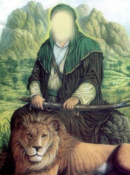 عکس حضرت علی و شیر
