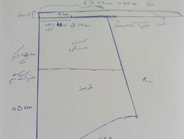 عکس آموزش دوخت مقنعه نقاب دار