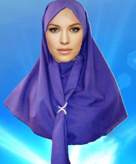 عکس آموزش دوخت مقنعه نقاب دار