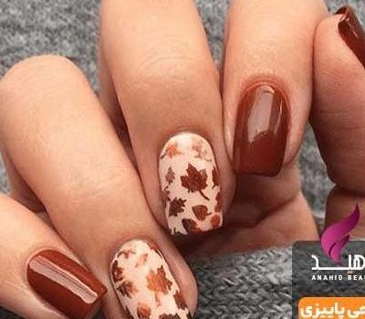 عکس ژلیش ناخن پاییزی