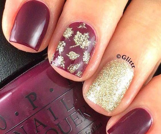 عکس ژلیش ناخن پاییزی