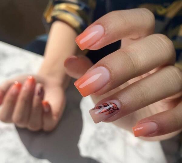 عکس ژلیش ناخن پاییزی