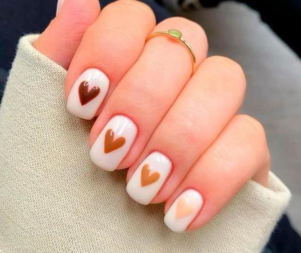 عکس ژلیش ناخن پاییزی