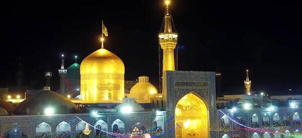 عکس حرم امام رضا روز عاشورا