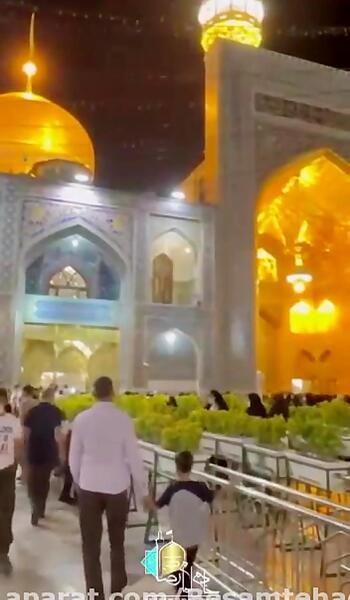 عکس حرم امام رضا روز عاشورا