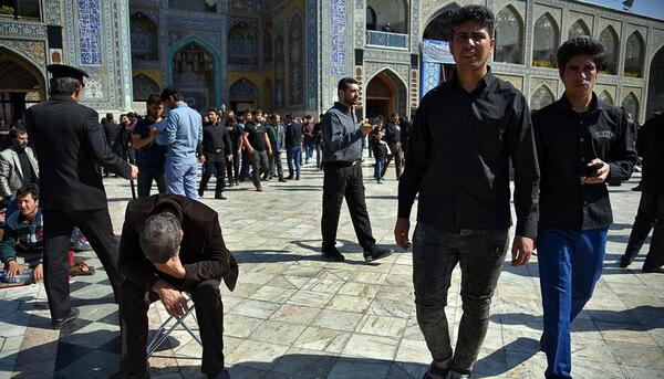 عکس حرم امام رضا روز عاشورا