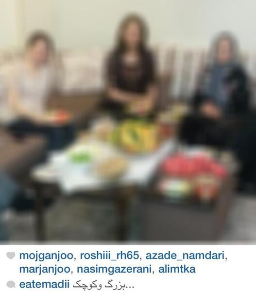 عکس بدون چادر آزاده نامداری