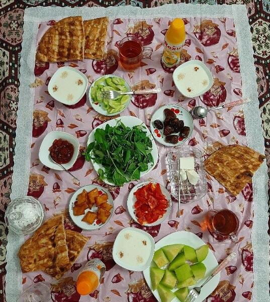عکس سفره افطاری ماه رمضان