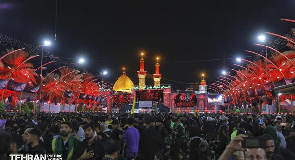عکس تصویر بین الحرمین در شب