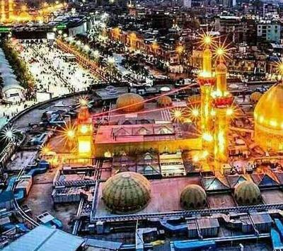 عکس تصویر بین الحرمین در شب