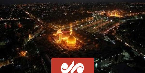 عکس تصویر بین الحرمین در شب