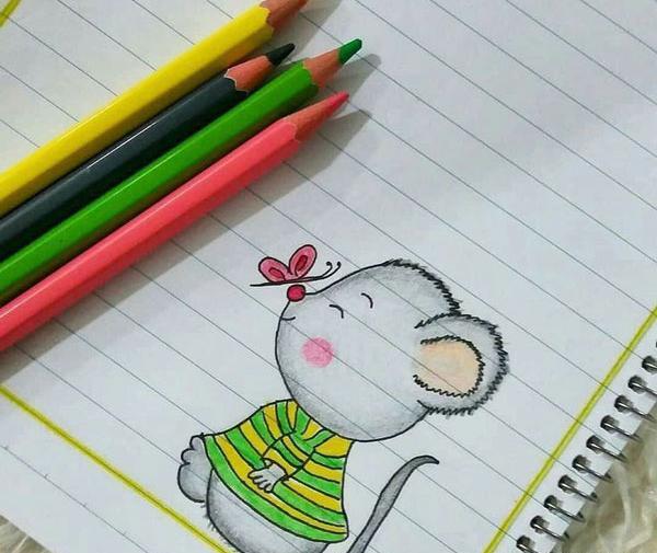 عکس ایده نقاشی دفتر مشق