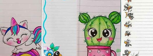 عکس ایده نقاشی دفتر مشق