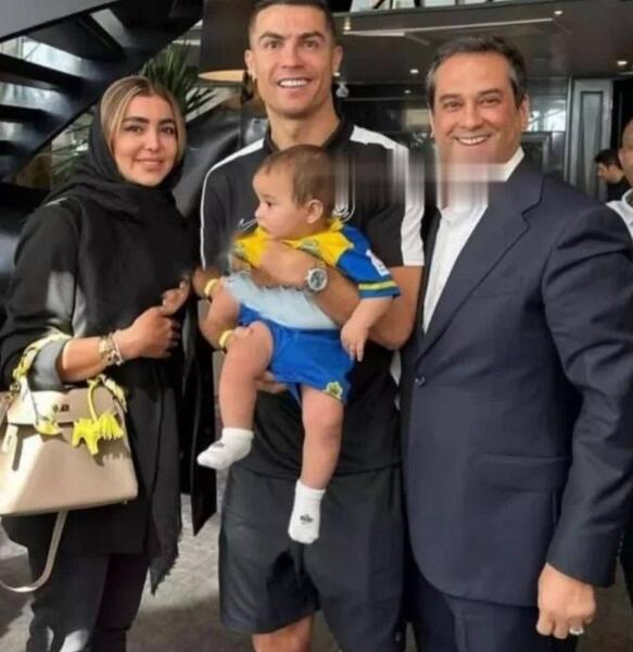 عکس رونالدو و زنش