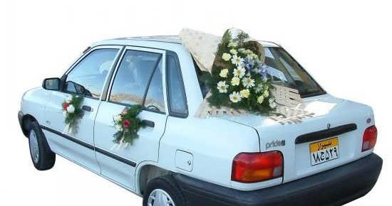 عکس کیک ماشین عروس