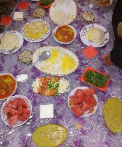 عکس سفره دعوتی