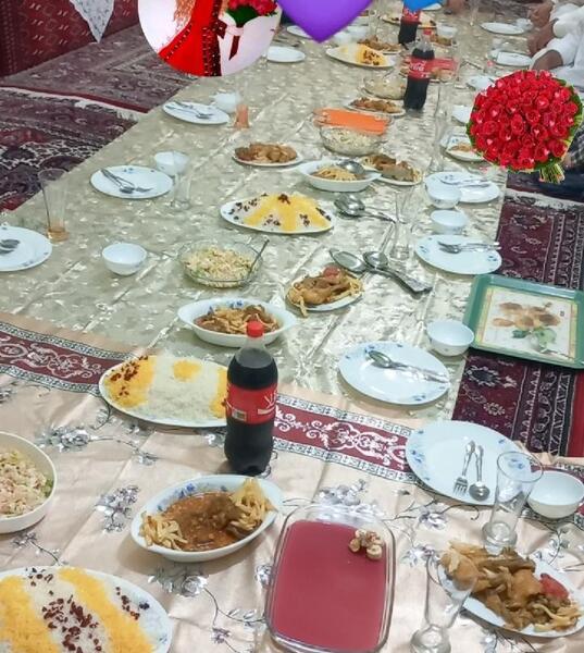 عکس سفره دعوتی